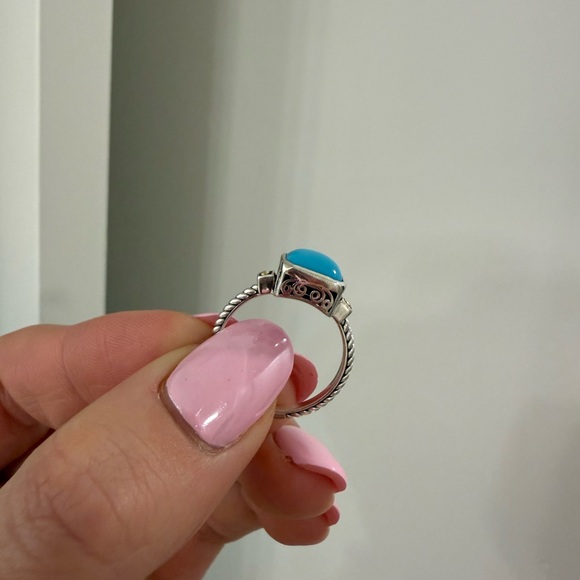Turquoise & silver ring - Picture 5 of 6